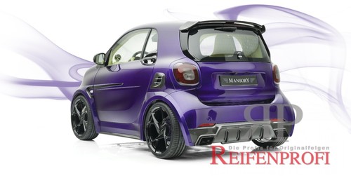 Mansory YN.5 Smart Brabus 17 Zoll Felgen VA:7x17ET35 HA:7,5x17ET42 Silver gloss - Bild 2 von 2