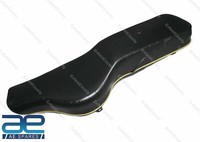 Doppelsitz Schwarz Mit Goldener Einfassung FüR Royal Enfield Classic 350 500 Gec