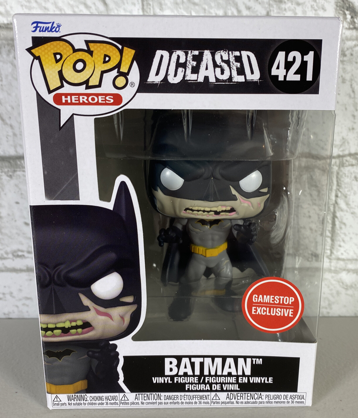 Funko Pop Dc Heroes Dceased Batman # 421 Exclusivo Gamestop (Básico) Nuevo