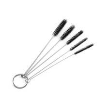 5 pieces/set cleaner bottle pipe finer cleaning Small Black Brush nylon straw UK