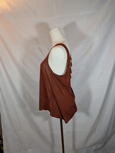 EUC Lightweight American Eagle Outfitters Cozy Rust Red/Brown Tank Top Sz Small - Picture 3 of 7
