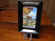 LINDA PICKEN BIG BUCK DEER WOOD DUCKS ZIPPO LIGHTER MINT IN BOX