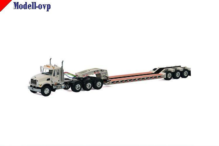 MACK Granite 8x4 Lowboy 3 axle USA Basic Line white WSI Models wsi