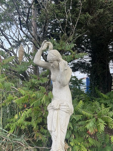 Statue de jardin femme figurine classique aspect marbre sculpture relique grecque romaine - Photo 7 sur 16