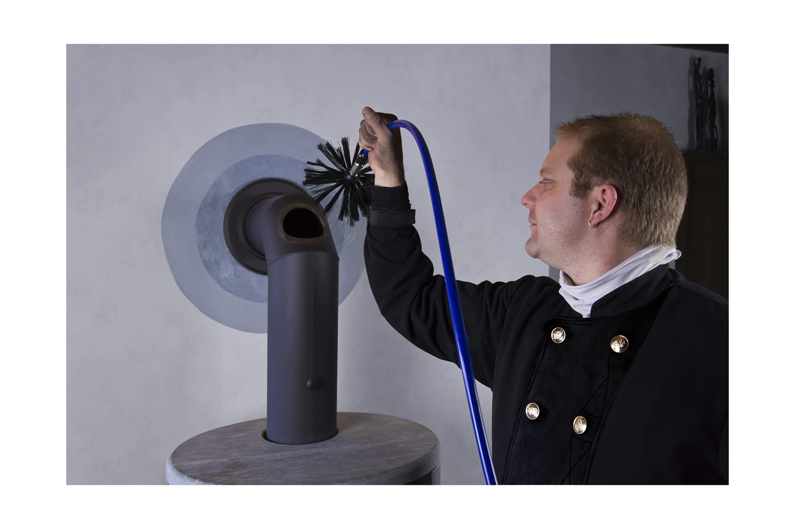 Wohler Rotary Brush M1016' Set Air Duct & Dryer Vent Cleaning Tool