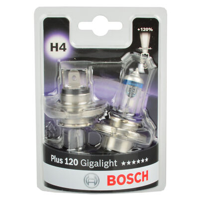 BOSCH 1987301425 Glühbirne Scheinwerfer Glühlampe H4 55W 12V 120 GIGALIGHT mehr