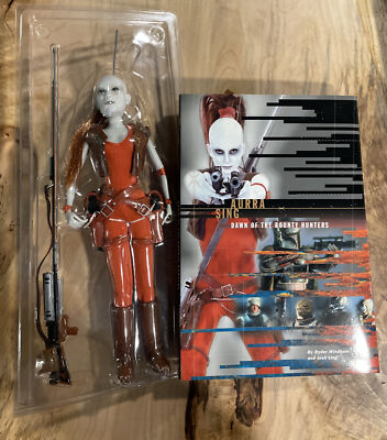 Star Wars 1999 Masterpiece 12 Inch AURRA SING BOUNTY HUNTER w/ Book Super Rare