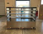 New 70" Dry Display Case Retail Showcase Bakery Donuts Bagels Pastry Led 110V