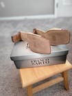 Franco Sarto Due Gold Crocco 3-1/4” Open Toe Heeled Sandals (Size 9M) — photo 9