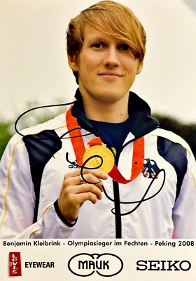 Autogramm Benjamin Kleinbrink Olympiasieger Florett Bundestrainer Paris 24 C xyz