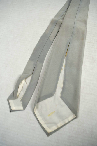Neck Tie VTG Hand Painted 40s Mt Fuji Japan Scape Silk Crepe Tie 49" x 4.25" NIB - Picture 8 of 10