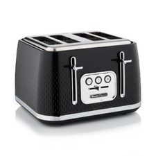 Swan 4 Slice Toaster ST19025BLK - Elegance  Range in Gloss  Black Finish
