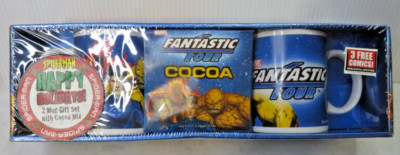 Marvel Fantastic Four Coffee / Cocoa Mug Gift Set Assortment New Vintage 2005