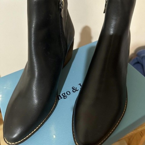 Django & Juliette Lofty Black Leather Boots - Picture 3 of 8