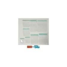 Small Clear Grip Self Press and Seal Resealable Polythene Zip Lock Plastic Bags