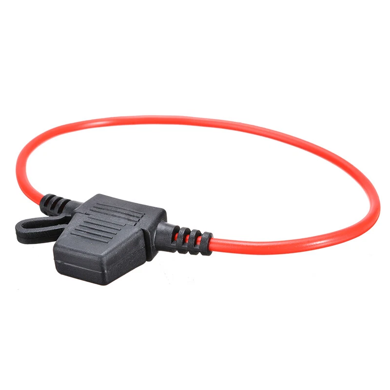 10Pcs 10A 12V Car Mini Blade Inline Fuse Holder Waterproof Dustproof Cover 18AWG - image 4 of 4