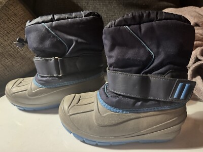 Cat & Jack Youth Winter Boots size 1 Blue Insulated Unisex