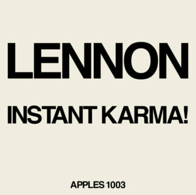 John Lennon Instant Karma! 7'' Vinyl 2020 Record Store Day