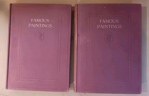 FAMOUS PAINTINGS Selected from Worlds Great Galleries VINTAGE Art Book 2 Vol Set