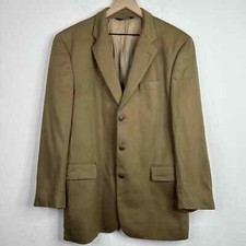 Jos A Bank Blazer Men's 41L Brown Green Wool Cashmere Blend 3 Button Jacket