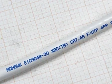 Belden Mohawk M58817 23/4P XGO F/UTP Shielded CAT6A Cable Riser 10G White /50ft