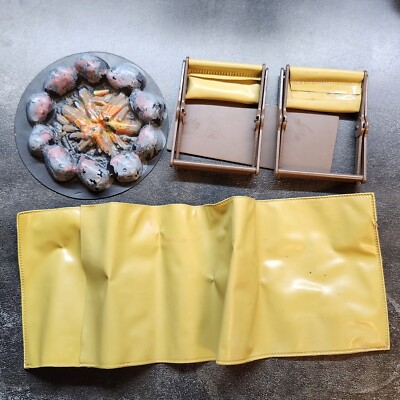 Vintage Big Jim Camping Accessories Chair Sleeping bag Lot Mattel 1971 Camper