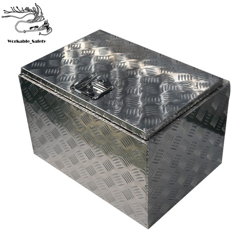 Silver 24" X 17"X 18" Aluminum Underbody Tool Box For RV Trailer Truck Storage - Bild 10 von 12