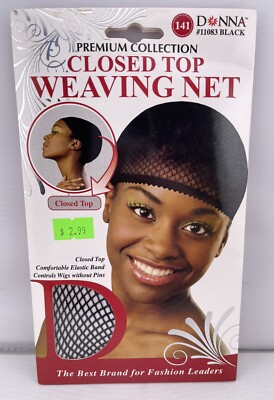 Donna Premium Collection Closed Top Weaving Cap, Black #11083. SEALED!
