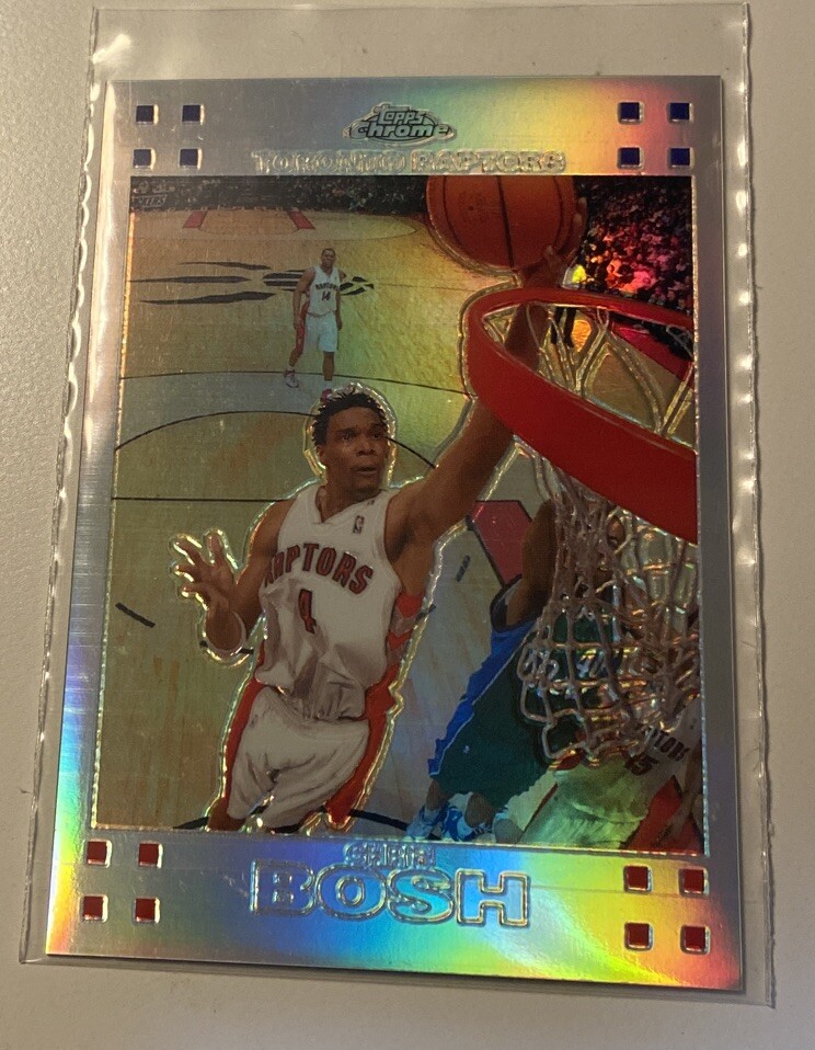 2007-08 Topps Chrome CHRIS BOSH Refractor /999