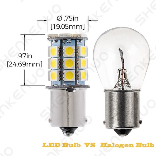 For Freightliner Cascadia 2008-2017 1156 Interior LED Sleeper Cab Bulbs 6000K 2X - Picture 3 of 10
