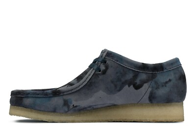 NEW MENS CLARKS ORIGINALS WALLABEE LIMITED EDITION BLUE CAMO SUEDE