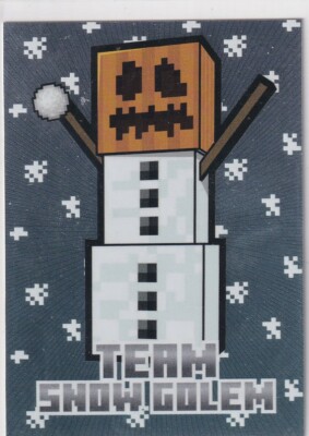 Panini Minecraft Time to Mine Trading Cards Karte Nr. 47 Team Snow Golem