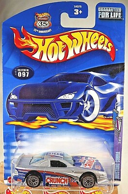 2002 Hot Wheels #97 Sweet Rides-CRUNCH 3/4 MUSTANG COBRA Gray w/Lace Sp Malaysia