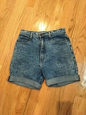 VINTAGE STEFANO ACID WASH CUTOFF JEAN HIGH WAISTED MOM SHORTS