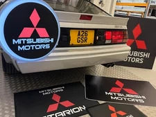 Mitsubishi Light Up Sign Double Sided - Mitsubishi Plug In Dealership Sign