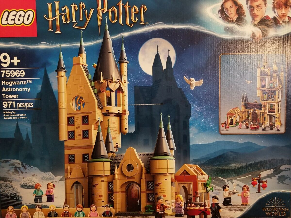 LEGO Harry Potter Hogwarts Astronomy Tower 75969, Castle Toy Playset with 8  Character Minifigures including Harry Potter and Draco Malfoy, Wizarding