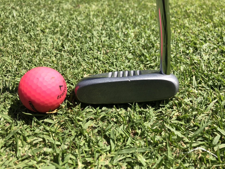 Vtg Original SLOTLINE Putter MODEL FS1 RH Dexterity 34” OG Grip & Leather Cover - Image 3 of 4