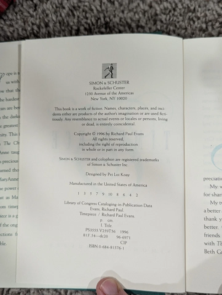 Timepiece 97 and The Christmas Box Collection 98 by Richard Paul Evans Hardcover - Image 3 of 4