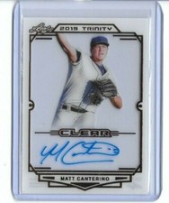 2019 Leaf Trinity MATT CANTERINO Clear Acetate Bronze Foil Auto RC Twins