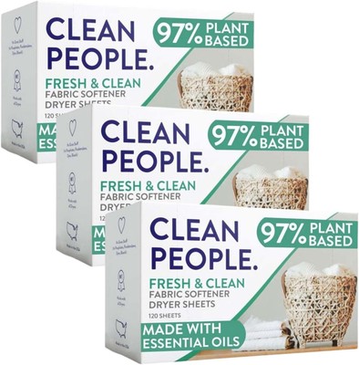 Vegan Fabric Softener Dryer Sheets - Fresh Essential Oils & No Harmful Chemicals
