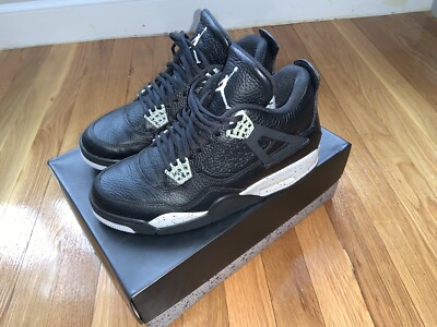 JORDAN 4 RETRO BLACK OREO MENS SNEAKERS SIZE 8 2015 314254003 | eBay