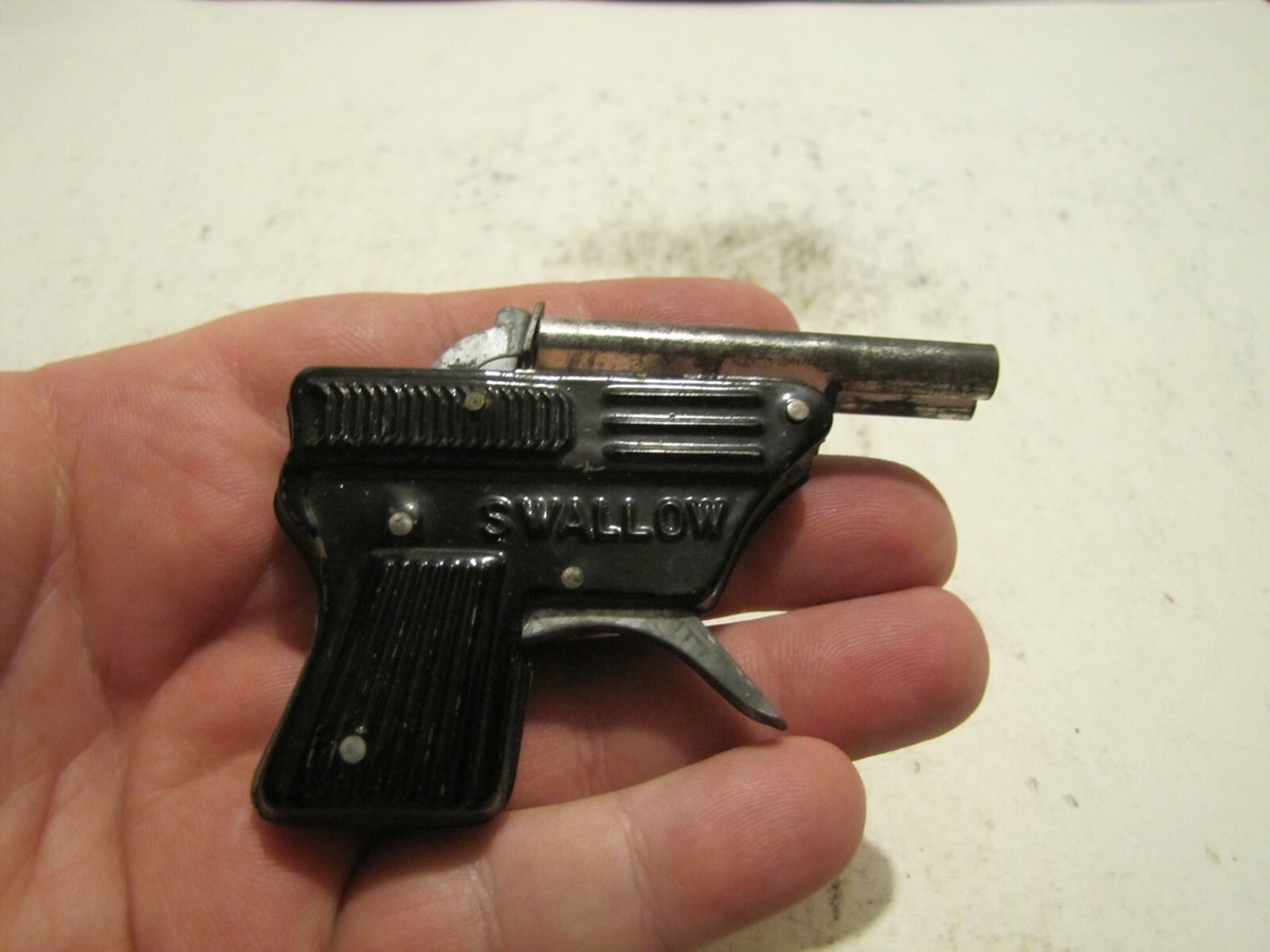 VTG 1950'S JAPAN SWALLOW DOUBLE BARREL TOY CAP GUN PISTOL