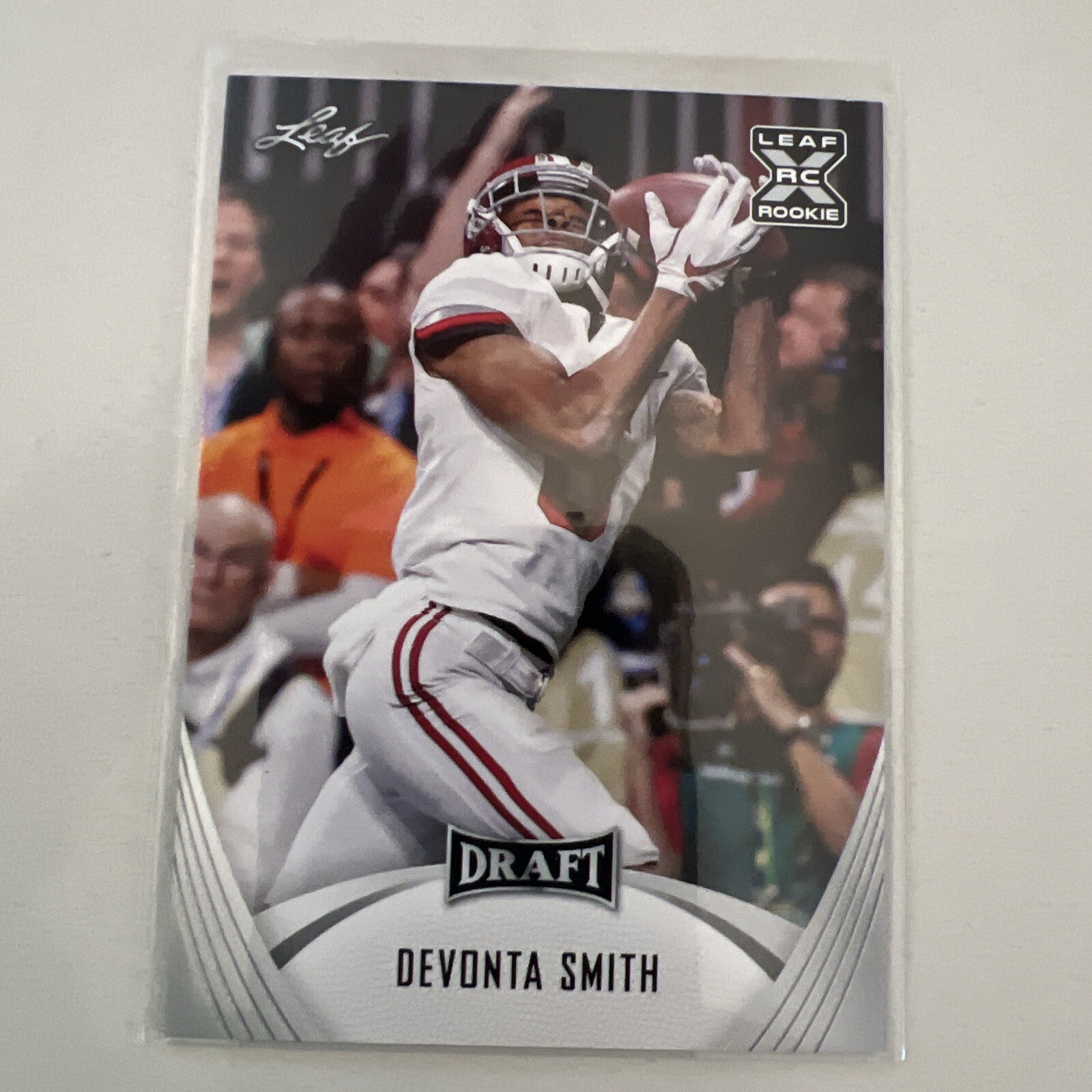 DeVonta Smith 2021 Leaf Draft #26 Alabama Eagles RC Rookie