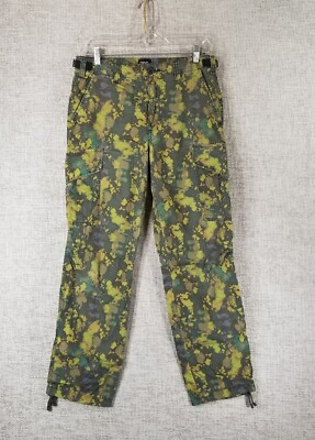 Urban Outfitters BDG Cargo Pants Ripstop Green Camo Tie Cuff