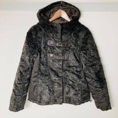 Max Mara Weekend Fur Jacket Black Women's Size 40 From Japan i7684