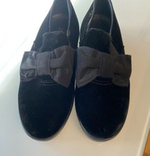 Prada leather fabric shoe with bow size 36.5, made in Romania