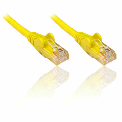 2 m 6 Fuß gelb CAT 6 CAT6 Gigabit 10/100/1000 Netzwerk Ethernet Patchkabel
