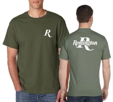 REMINGTON Logo T-Shirt Front and Back Pro Firearms Guns NRA on S-6XL Tee
