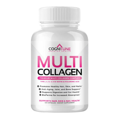 Multi Collagen Pills with Biotin and Hyaluronic Acid - Healthy Hair Skin Nails