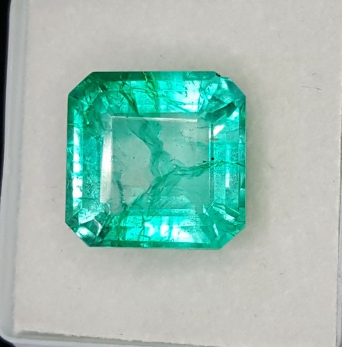 Émeraude Brute Naturelle 13x18mm – Pierre Précieuse Colombienne De Taille émeraude – Vert Intense